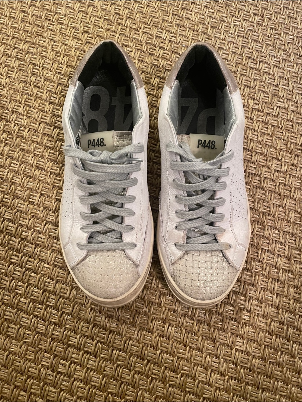 Women’s P448 Leather Low-Top Sneakers